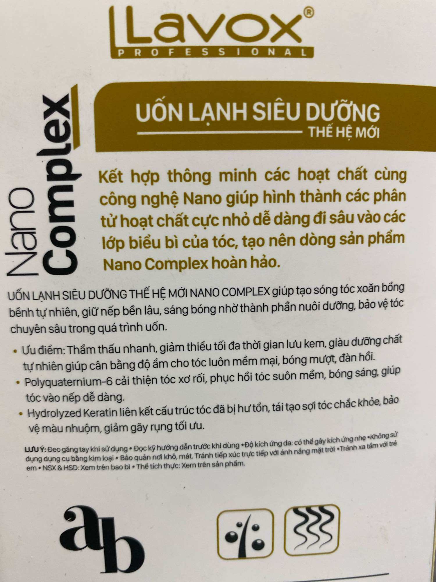 Thuốc uốn tóc LAVOX NANO ab 100mlx2