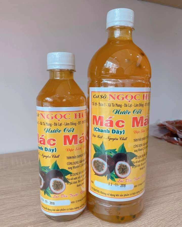 Nước cốt chanh dây Đà Lạt chai 1lit