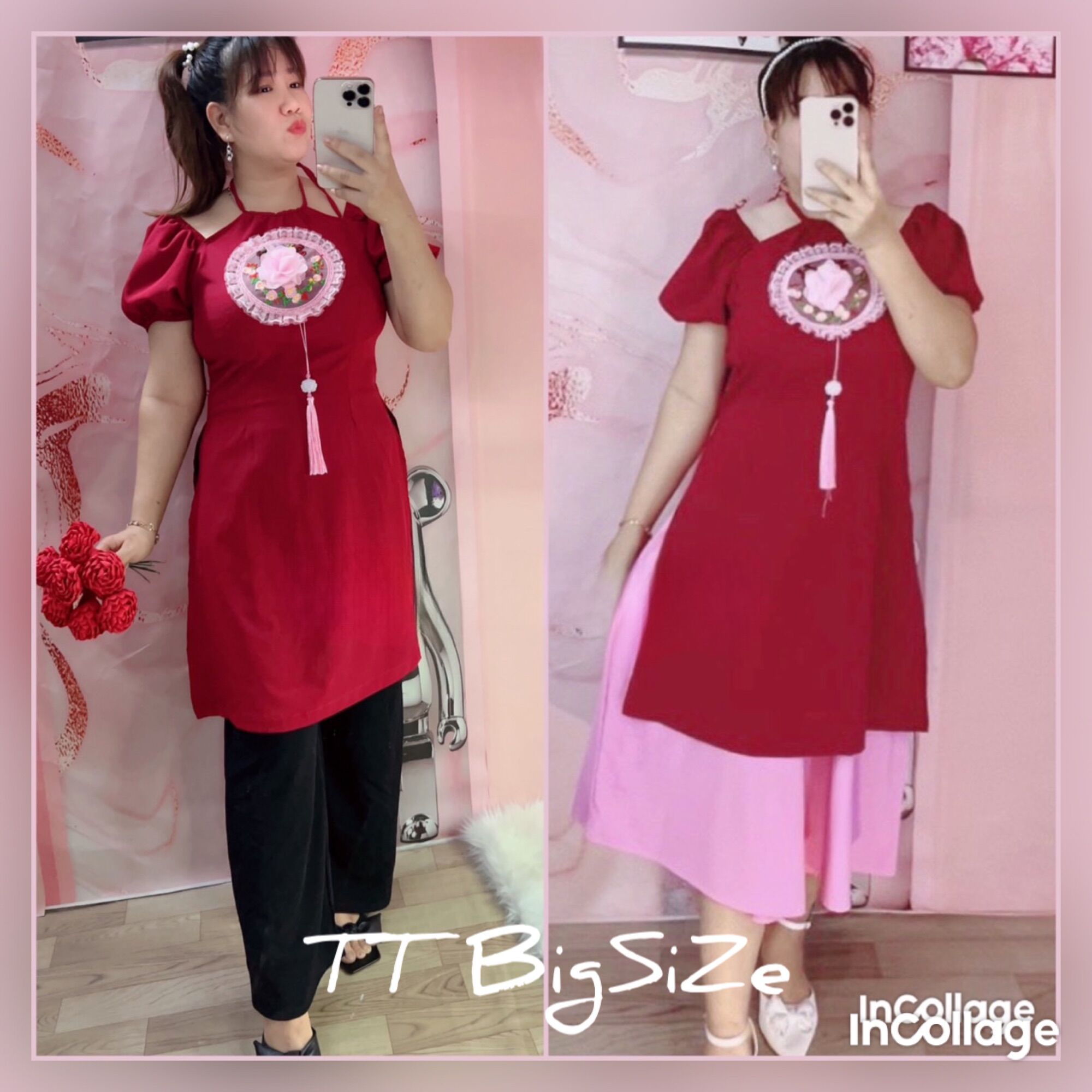 Áo dài cách tân Bigsize 60kg đến 95kg