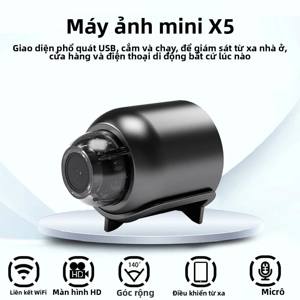 X5 HD Camera Mini WiFi Trẻ Em Trong Nhà Giám Sát An Ninh Máy Quay Âm Thanh IP Đầu Ghi Hình 1080P Ful