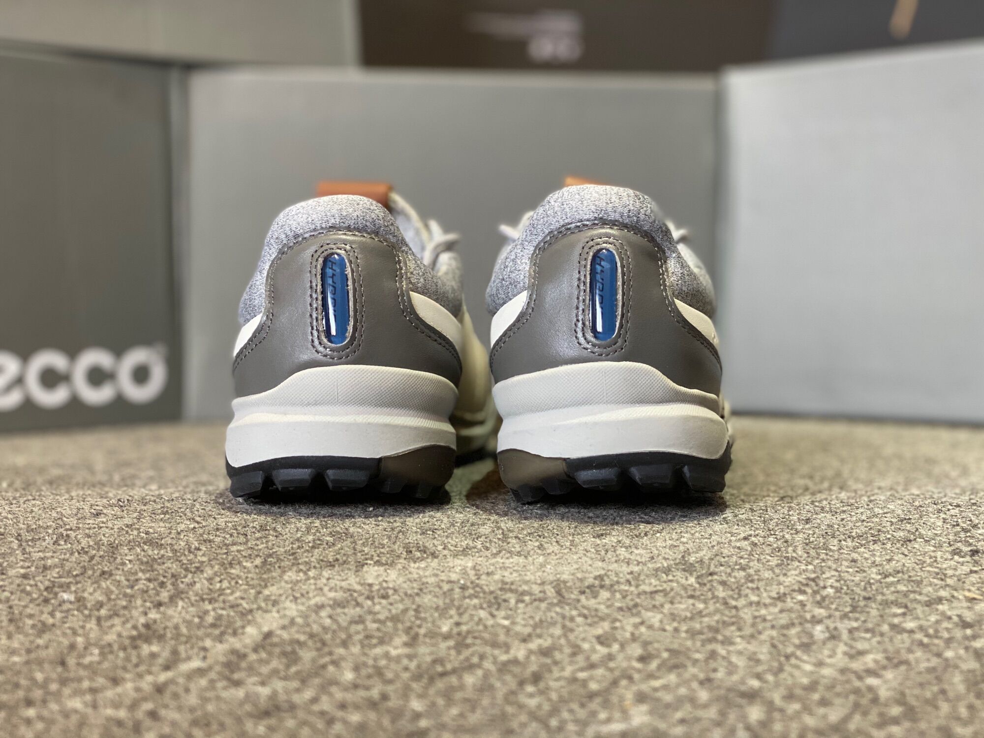 Giày Golf Nam Ecco M Golf Biom Hybrid 3-White/Grey