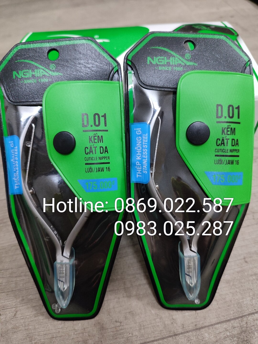Kềm nghĩa cắt da inox d01 mũi 16, kìm nghĩa nhặt da inox d01 mũi 16, kìm nghĩa inox d01