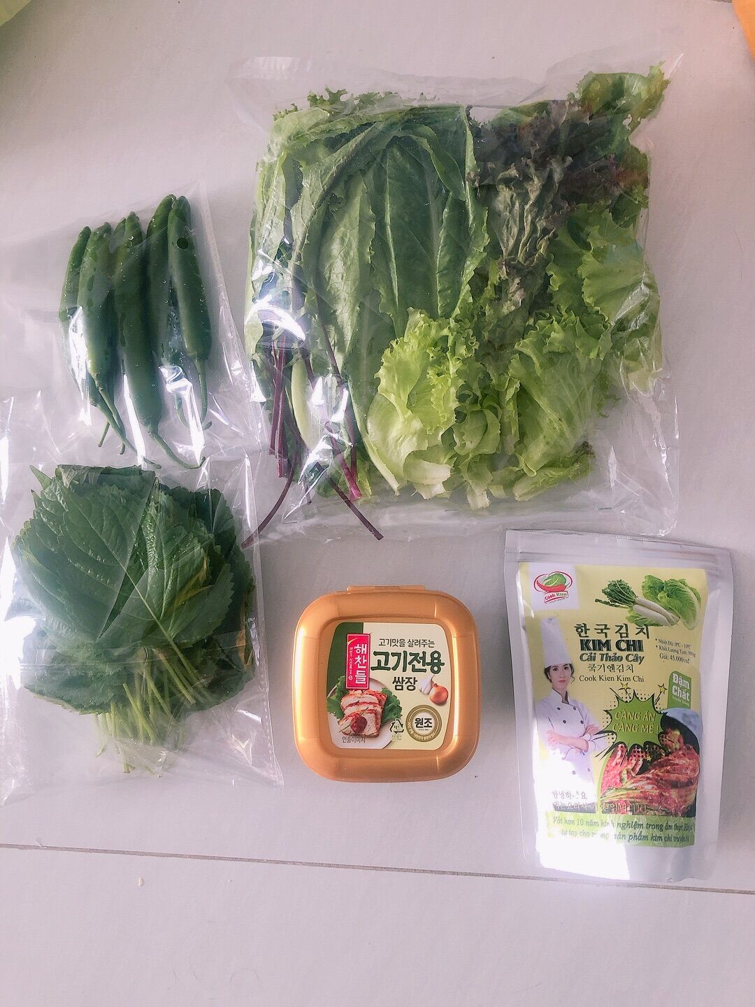 [CHỈ GIAO TP HCMinh ] ớt sừng xanh Hàn Quốc 100g/18k