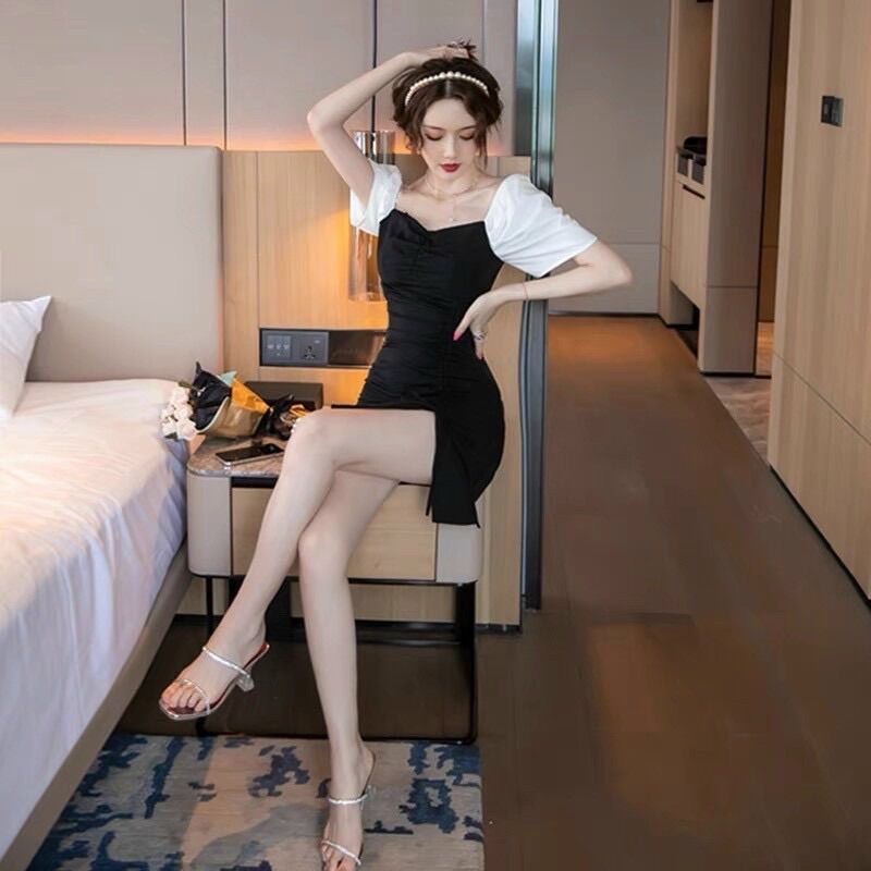 Đầm body xẻ tà Big size