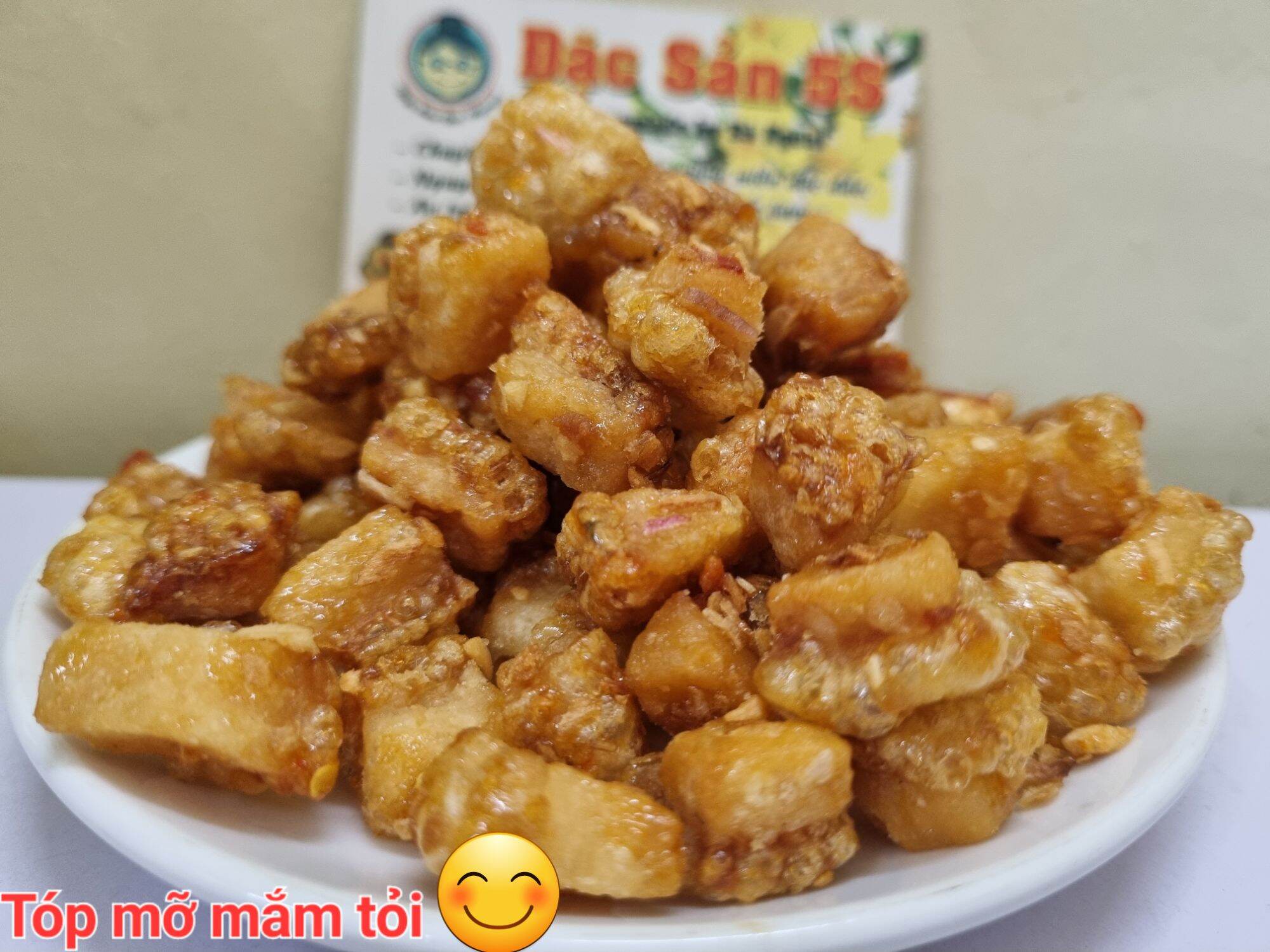 Tóp mỡ cháy mắm tỏi túi 100g Đặc Sản 5S