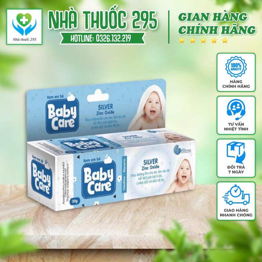 Kem bôi da cho bé BABY CARE (20g) giúp giảm mẩn ngứa, hăm tã, chàm sữa, dưỡng ẩm