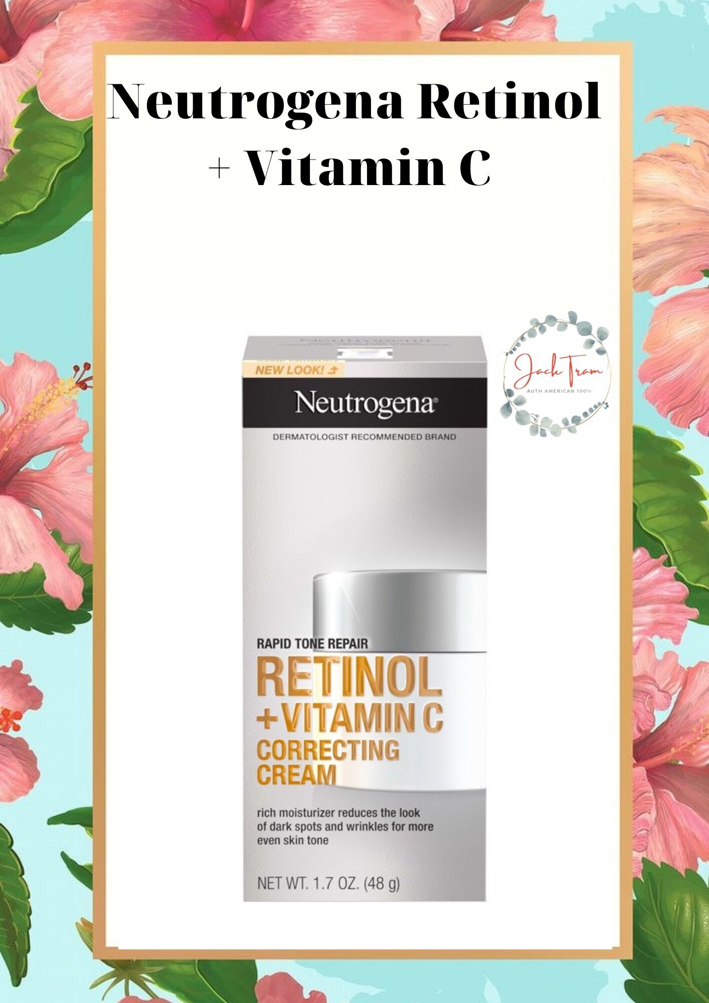 [HCM][New] Kem dưỡng ẩm hiệu chỉnh sắc tố da Neutrogena Rapid Tone Repair 48g