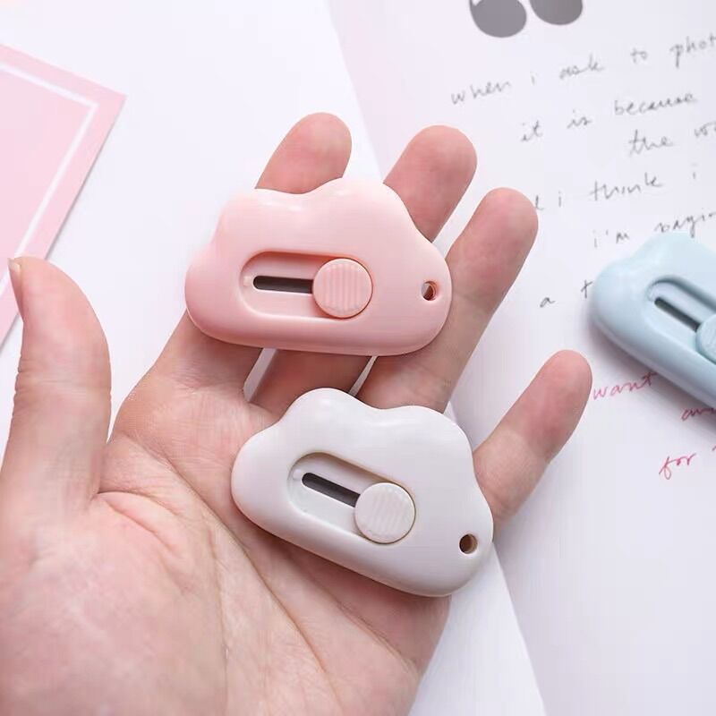 Dao Rọc Giấy Hình Đám Mây Dễ Thương Mini (Làm Móc Khóa)