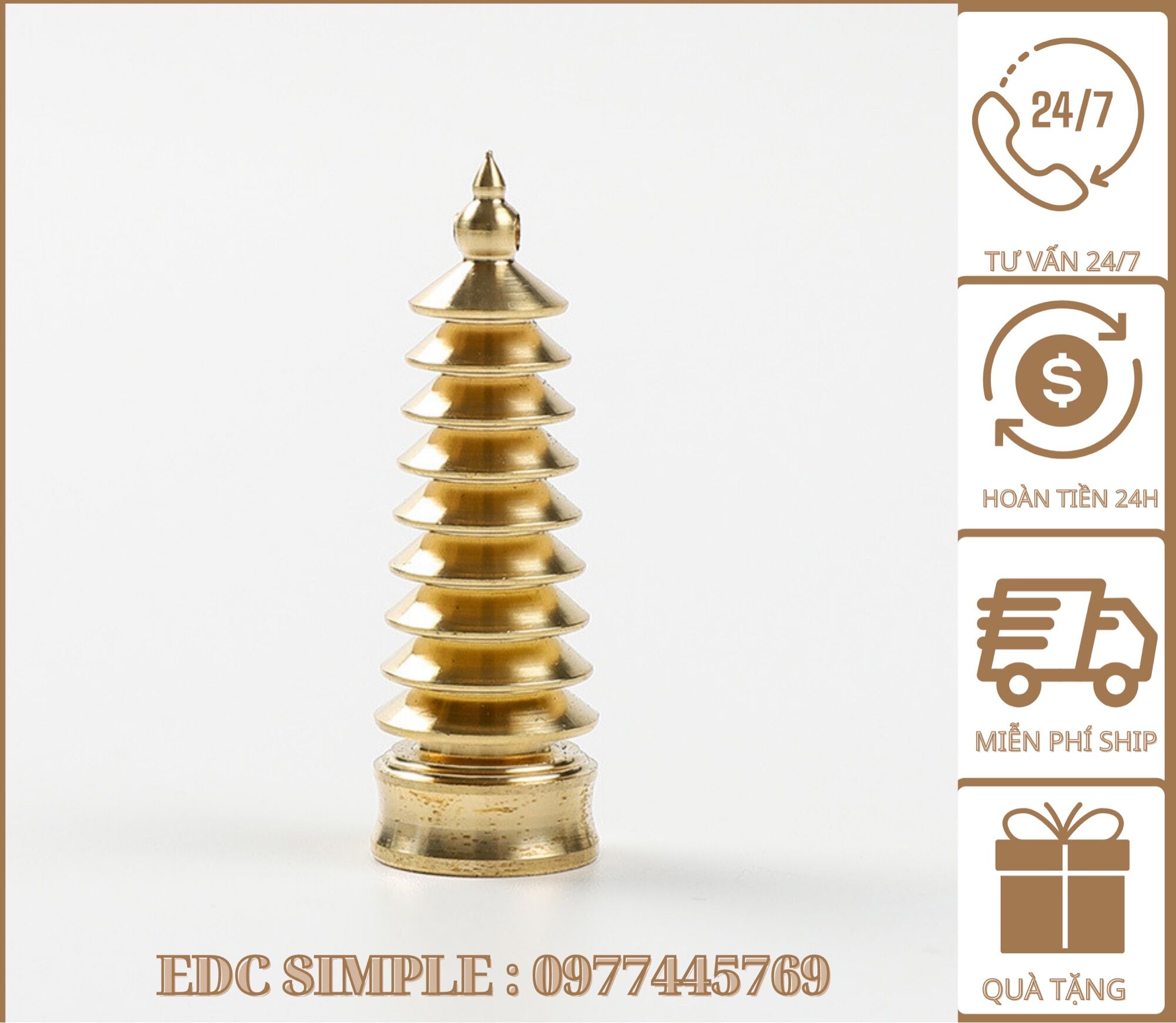 Móc khoá đồng tháp nghênh phong