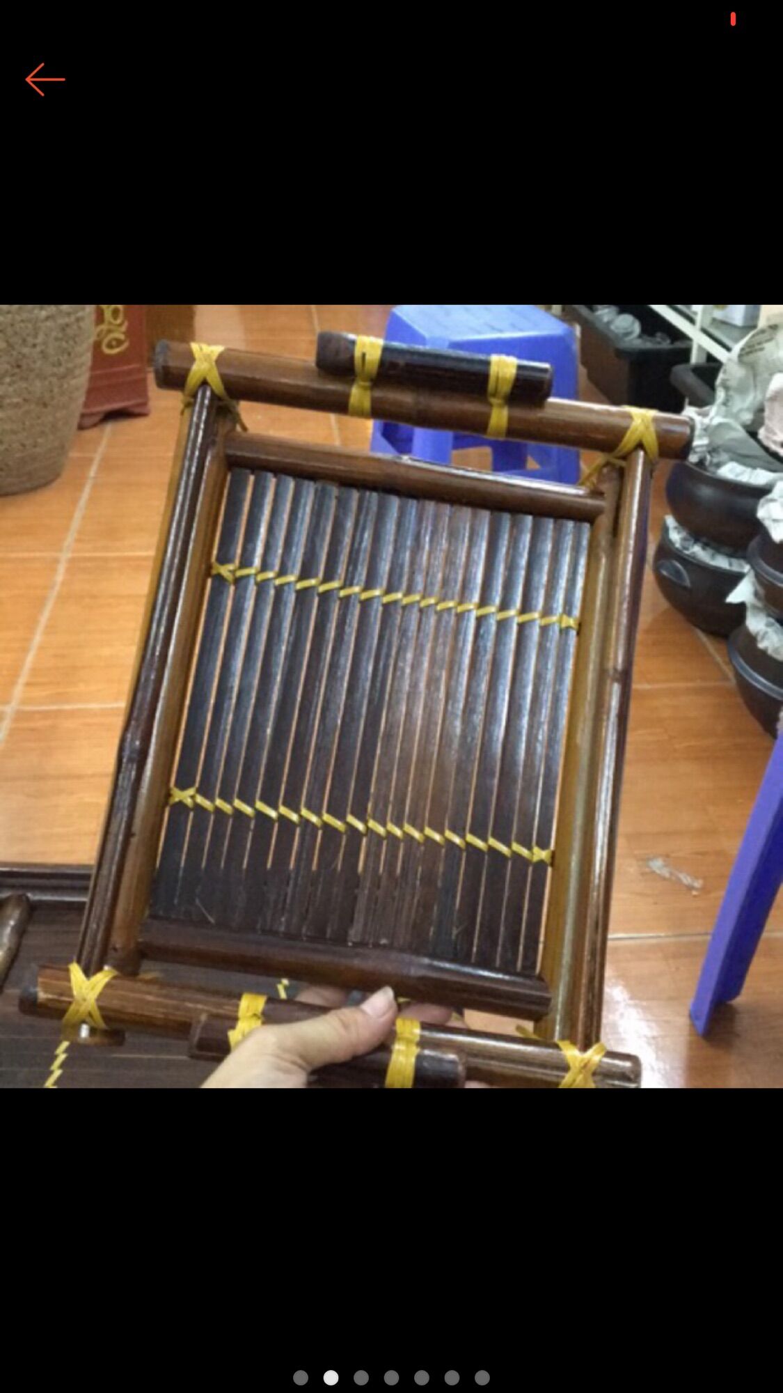 Khay tre đựng trà