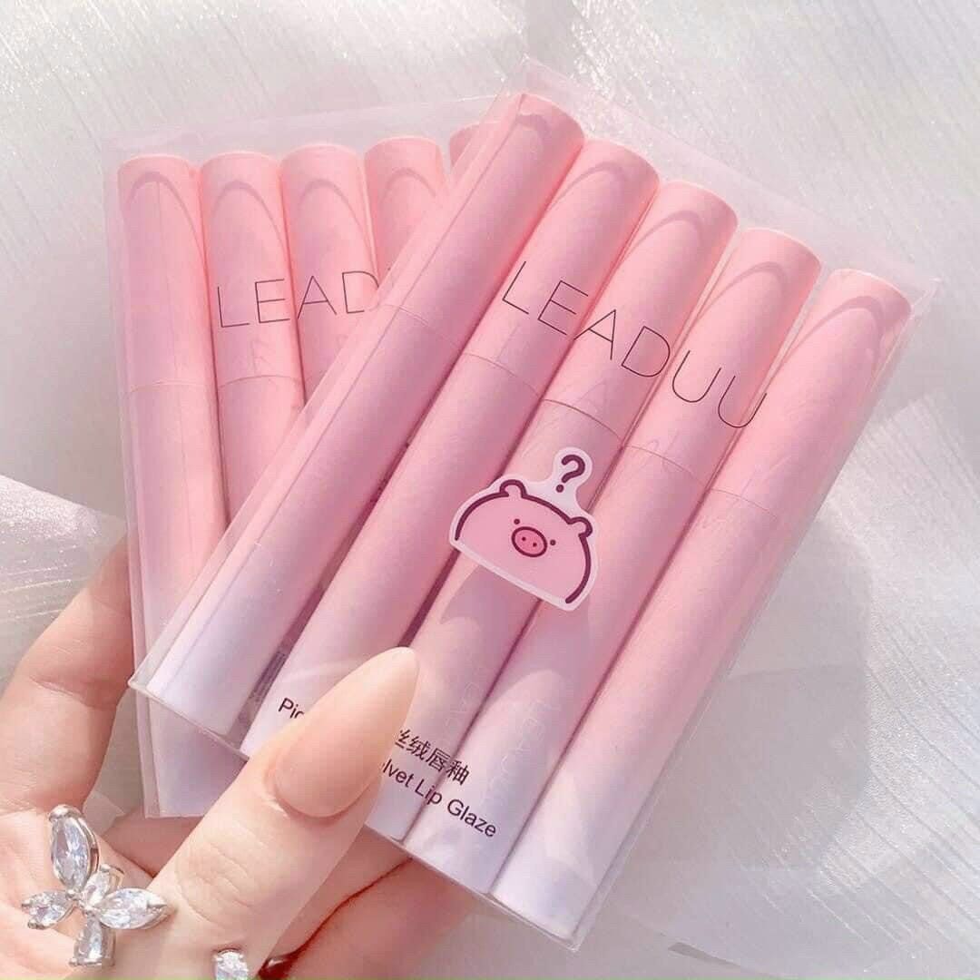 SET 5 SON KEM LÌ HÌNH HEO LEADUU