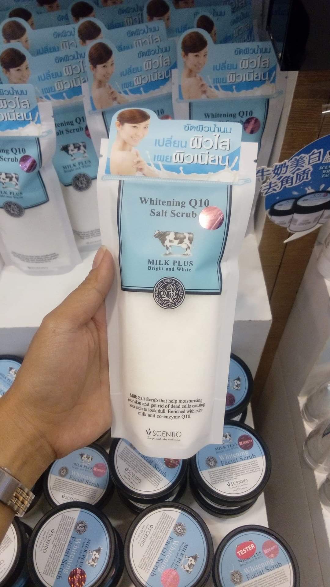 Muối tắm tẩy da chết sữa bò spa milk salt thái lan