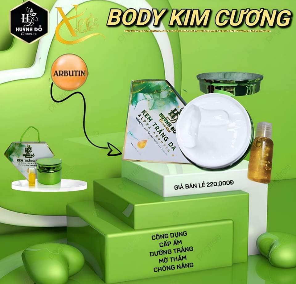 Body kim cương huỳnh đỗ sale 175k/hộp