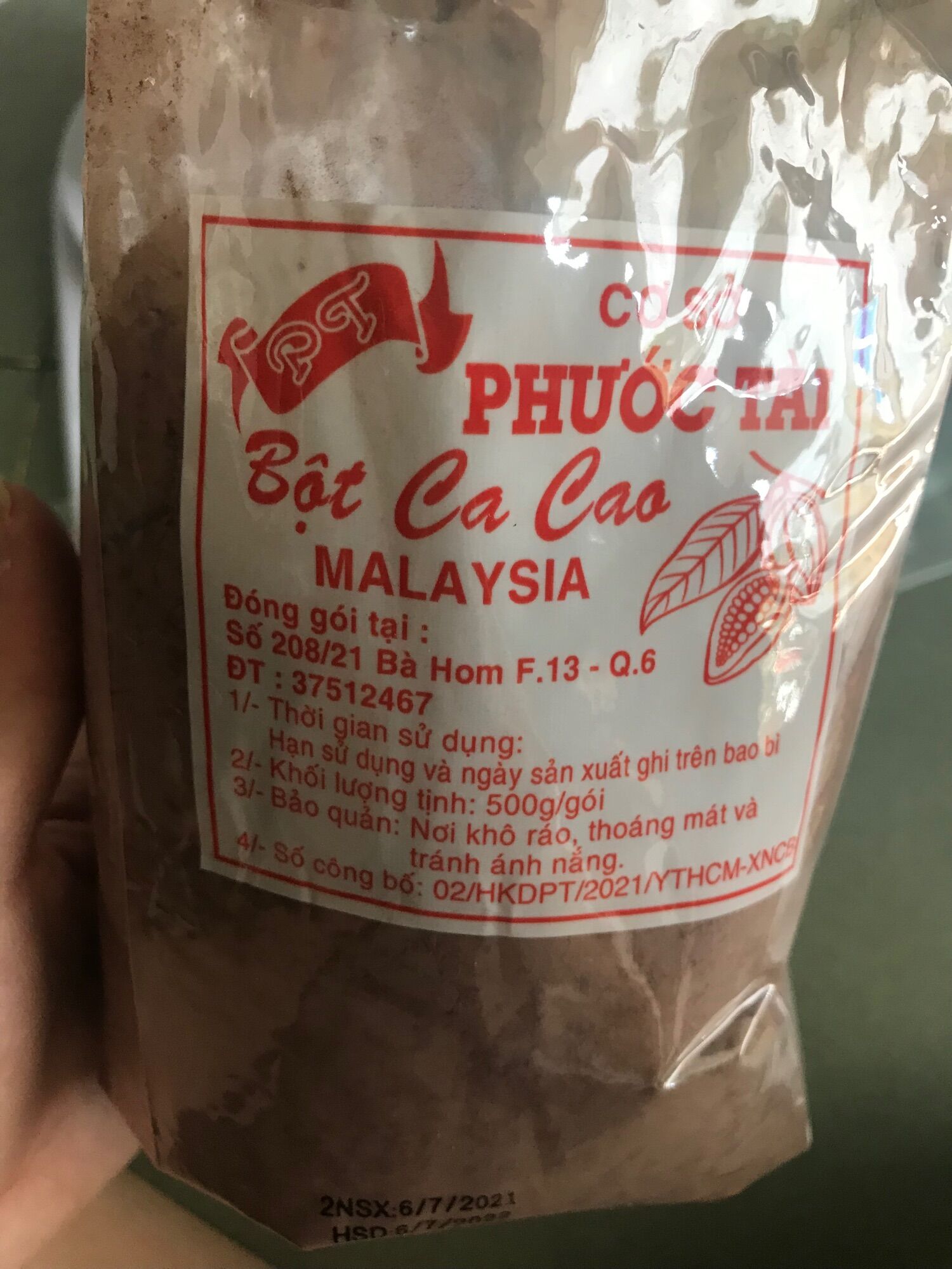 Bột Cacao Đắng Malaysia - 100gr