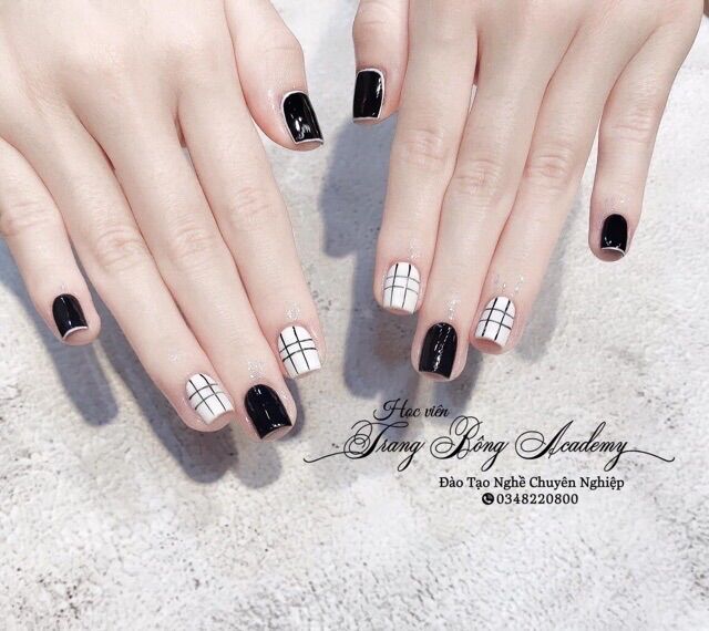 Sơn gel đen trắng, sơn đen trắng buberry nhập khẩu