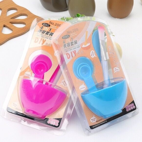 BỘ DỤNG CỤ TRỘN ĐẮP MẶT NẠ 4IN1
