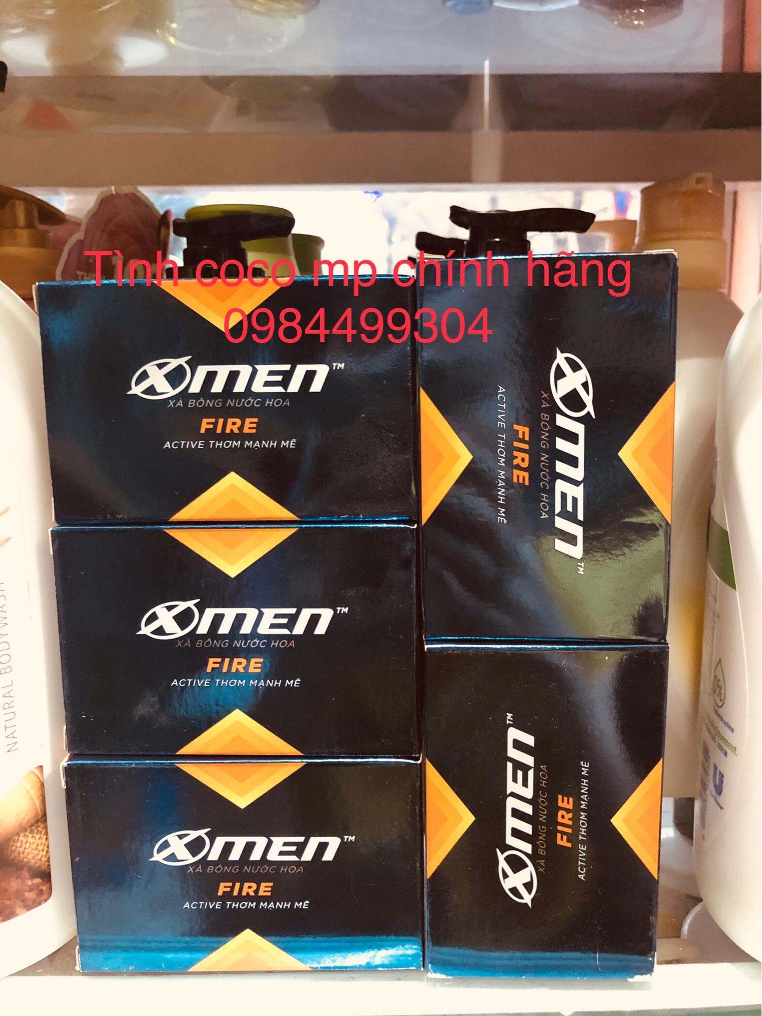 Xà bông cục, xà phòng tắm xmen fire dành cho nam-Combo 5 bánh