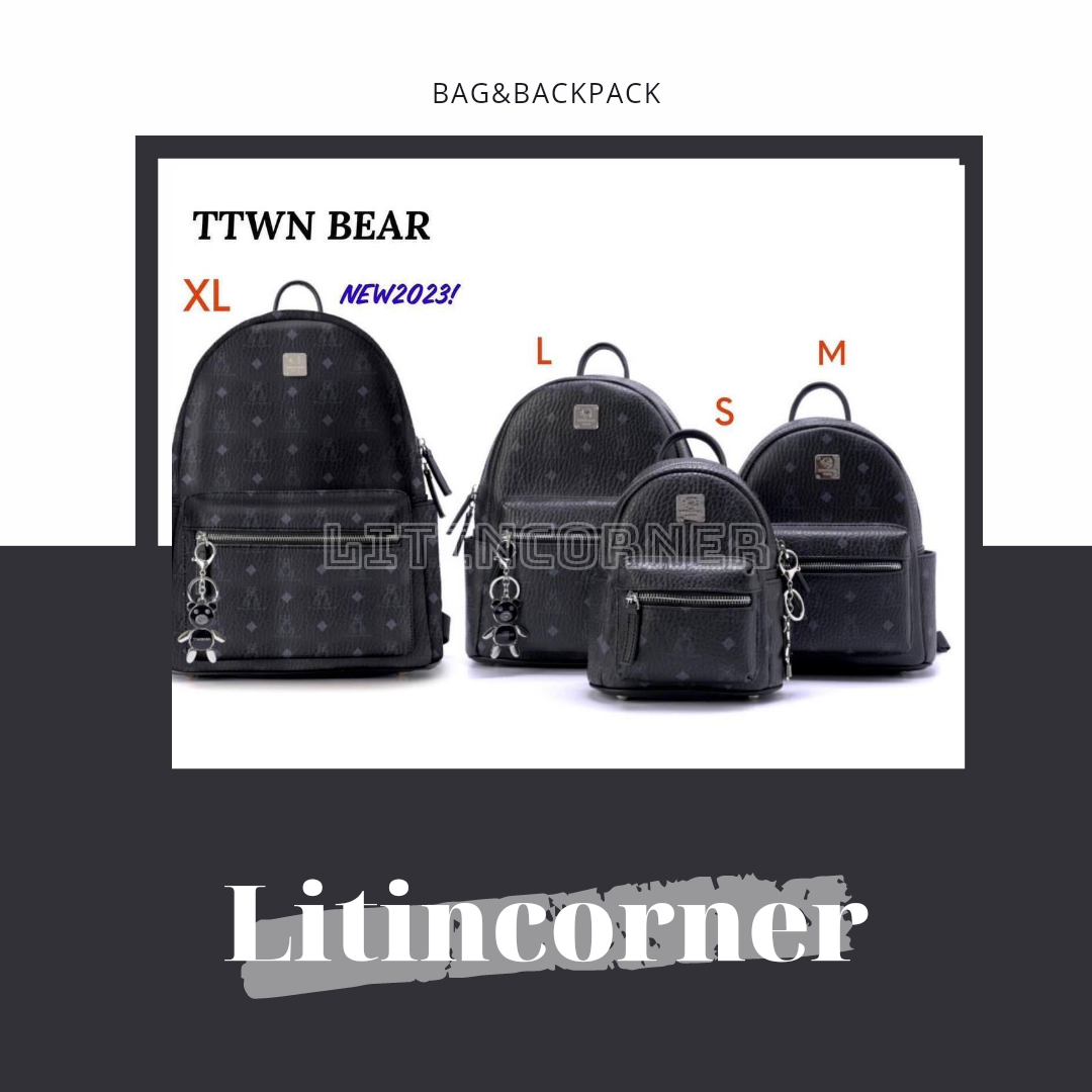 balo ttwn bear màu đen có size XL (sẵn ship)
