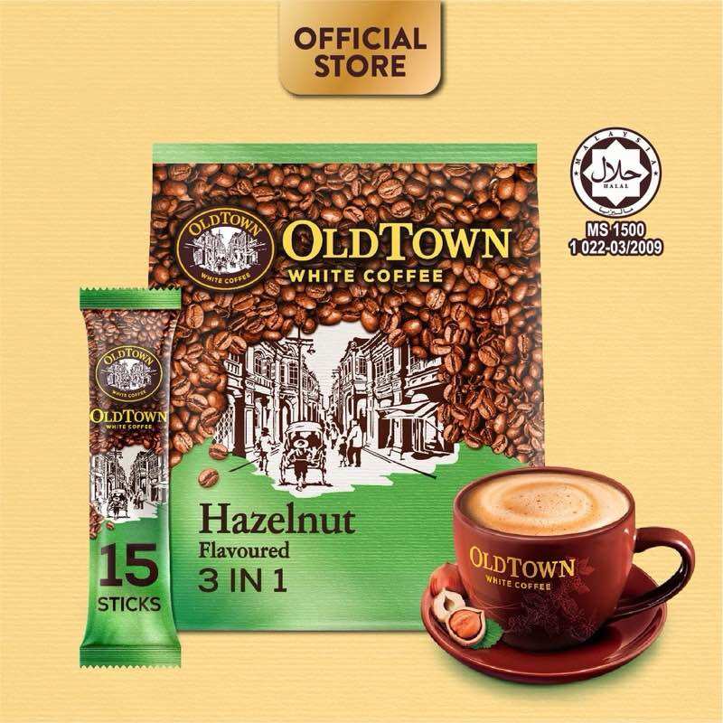 Cà Phê Trắng OldTown Hazelnut - Hạt Phỉ