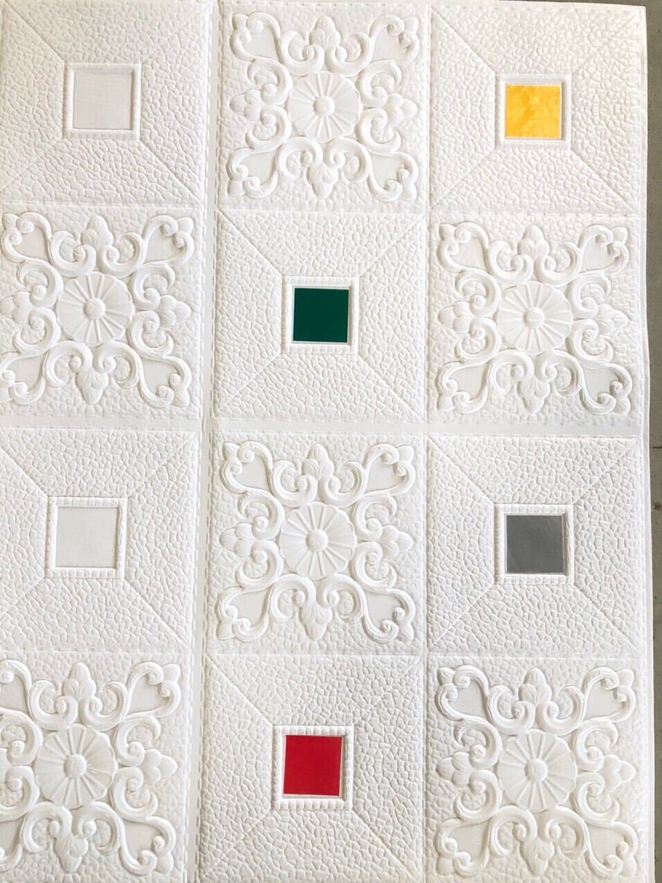 Combo 60 tấm xốp hoa văn tim kích thước 70x70cm