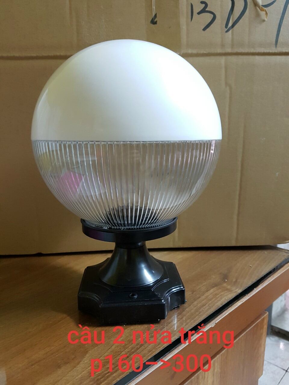 Đè cầu trụ cổng d20cm tặng kèm bóng led
