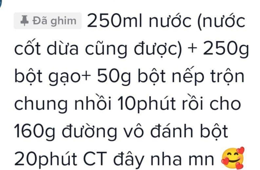 Compo bột làm bánh tai yến-500g (bột gạo, bột nếp,vani, đường)