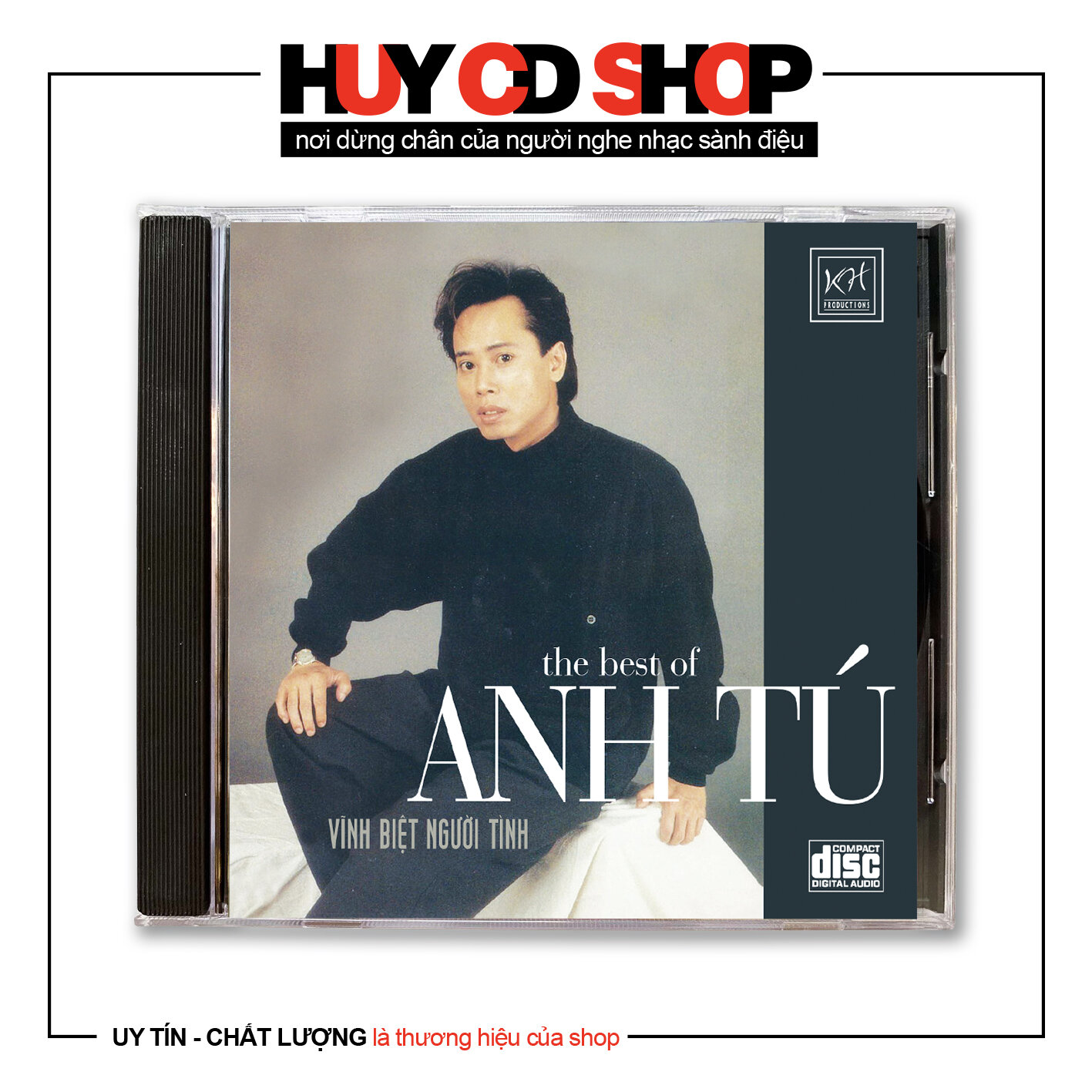 Đĩa cd anh tú vĩnh biệt người tình nhạc ngoại lời việt đĩa lòng trắng chất lượng cao âm thanh chuẩn huy cd shop