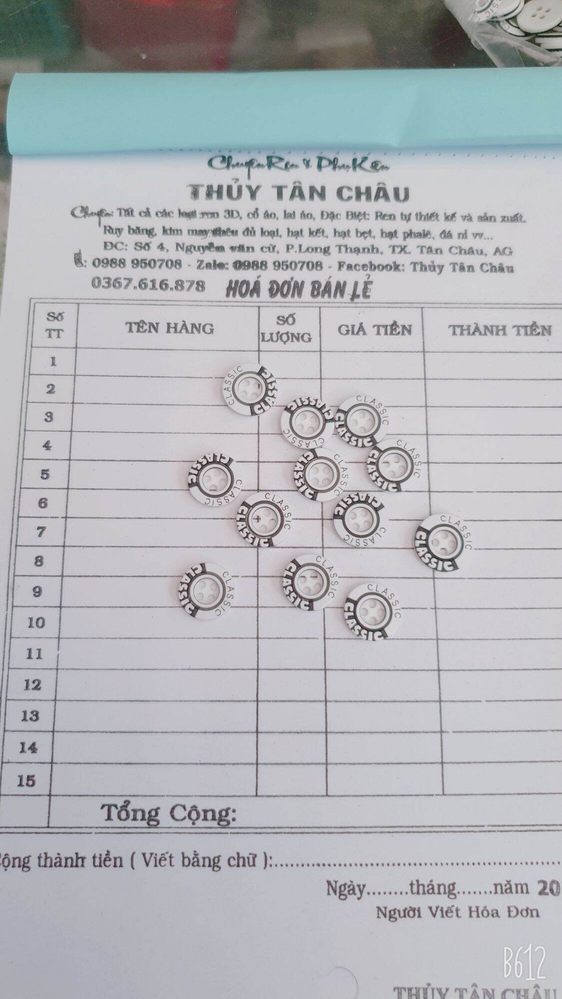 NÚT SƠ MI 12mm (gói 100 nút)