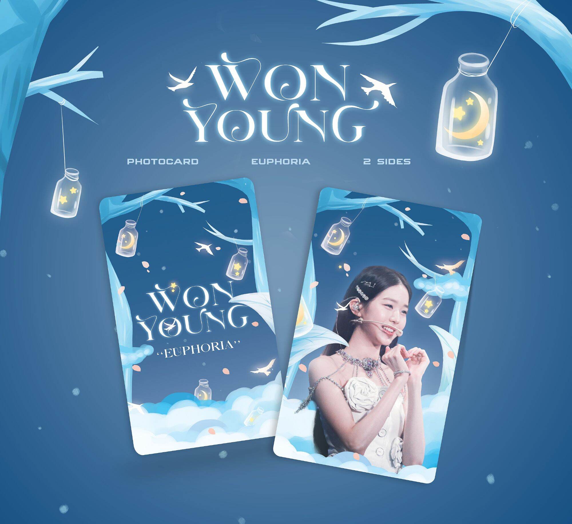 Card bo góc cán bóng Wonyoung (Ive) - DATA VÀ BẢN DES ĐỘC QUYỀN CLOUDORIS