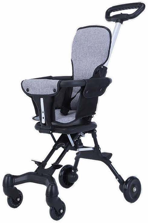 Xe đẩy gấp gọn, đảo chiều, kèm đệm cho bé