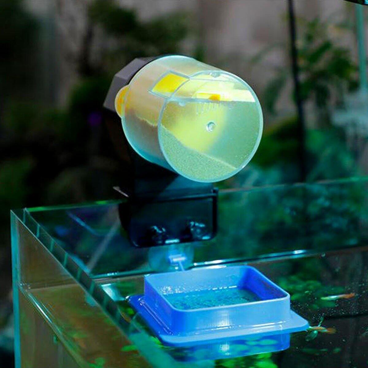 Máy cho cá ăn hẹn giờ tự động 2 chế độ - tặng kèm pin