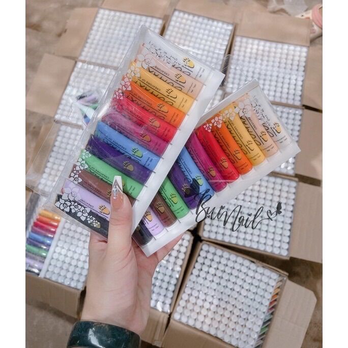 Set bột bản 12 màu oumax