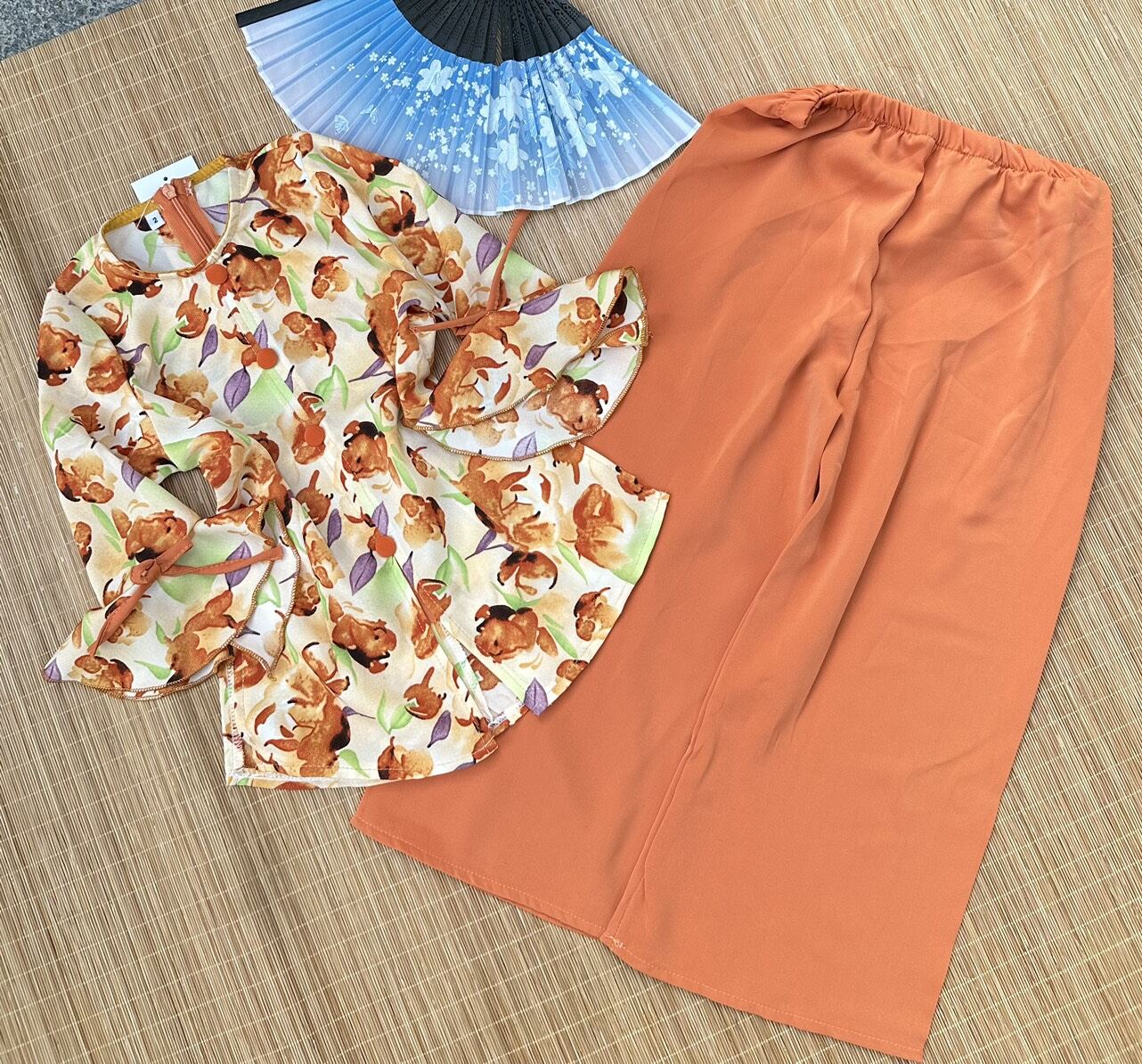 Bộ bà ba cho bé gái/ Sét bà ba cho bé Chất lụa mango loại 1