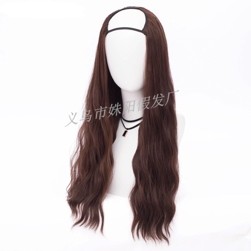 ⭐️ ⭐️ Tóc Kẹp U Sóng Trục Nửa Đầu Bảng 6 Màu Dài 60Cm