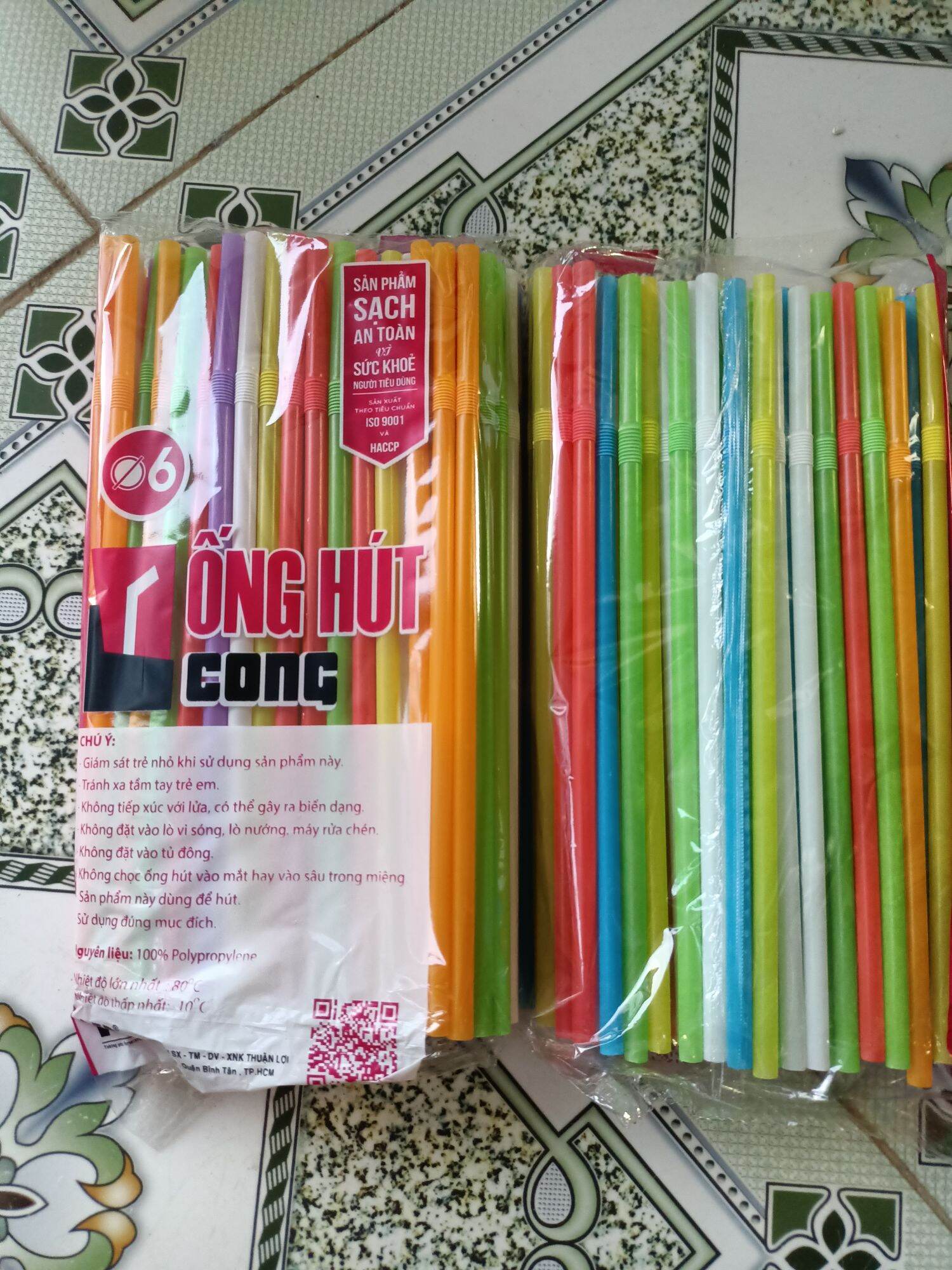 Ống hút cong màu phi 6