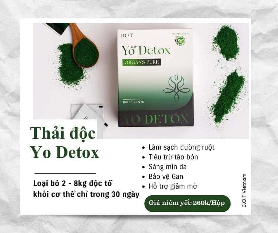 Giảm Cân Yoslim Yodetox của B.O T Combo Hủy Mỡ Cực Mạnh Hộp 30 viên
