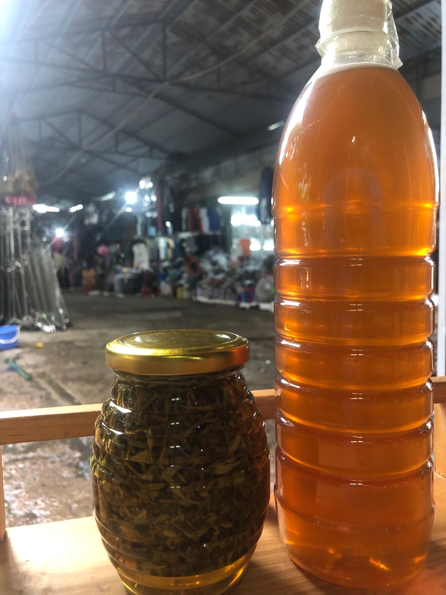 Hoa đu đủ đực ngâm mật ong đá điện biên