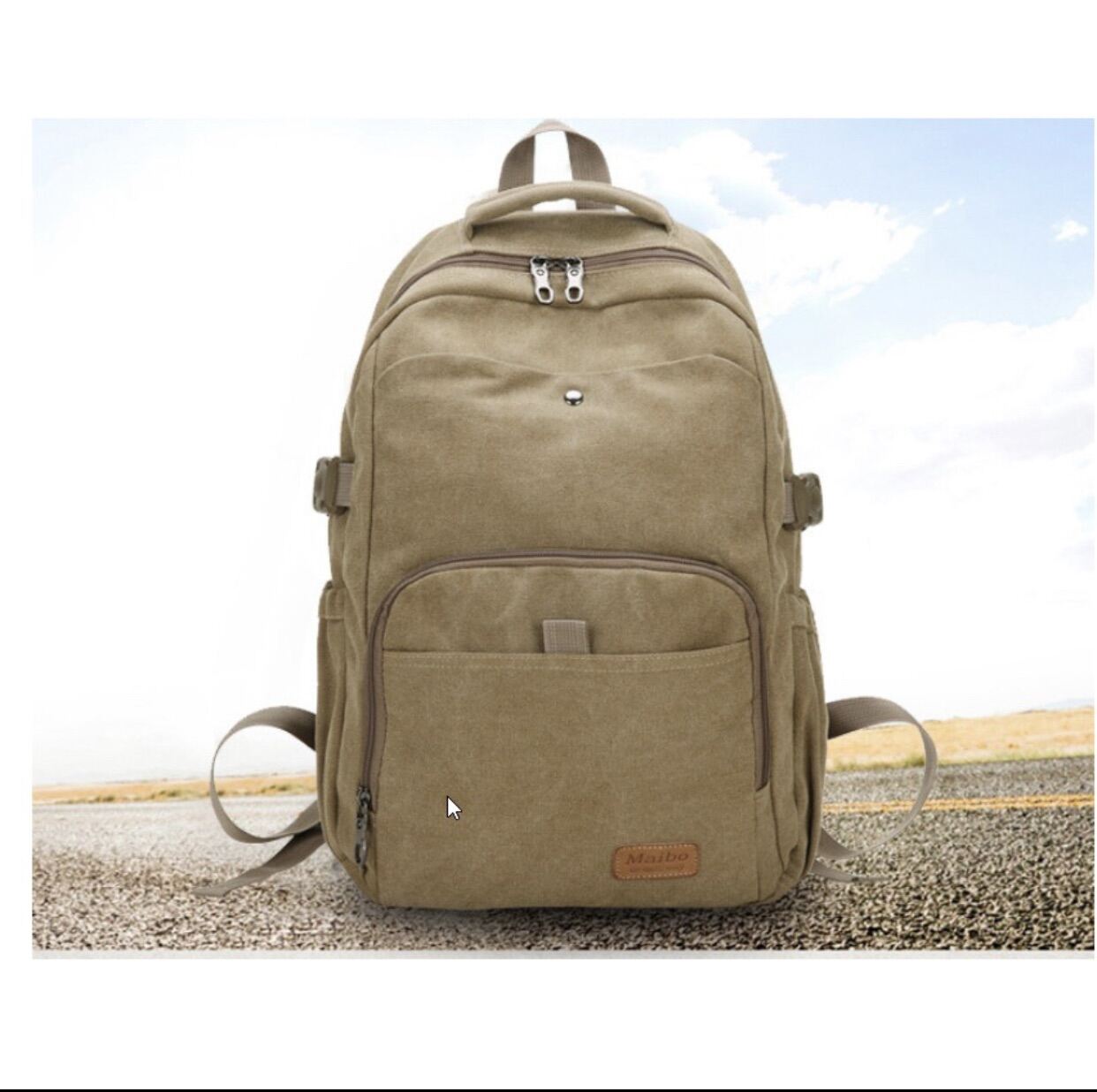 Balo Nam vải Bố Canvas cao cấp 2019