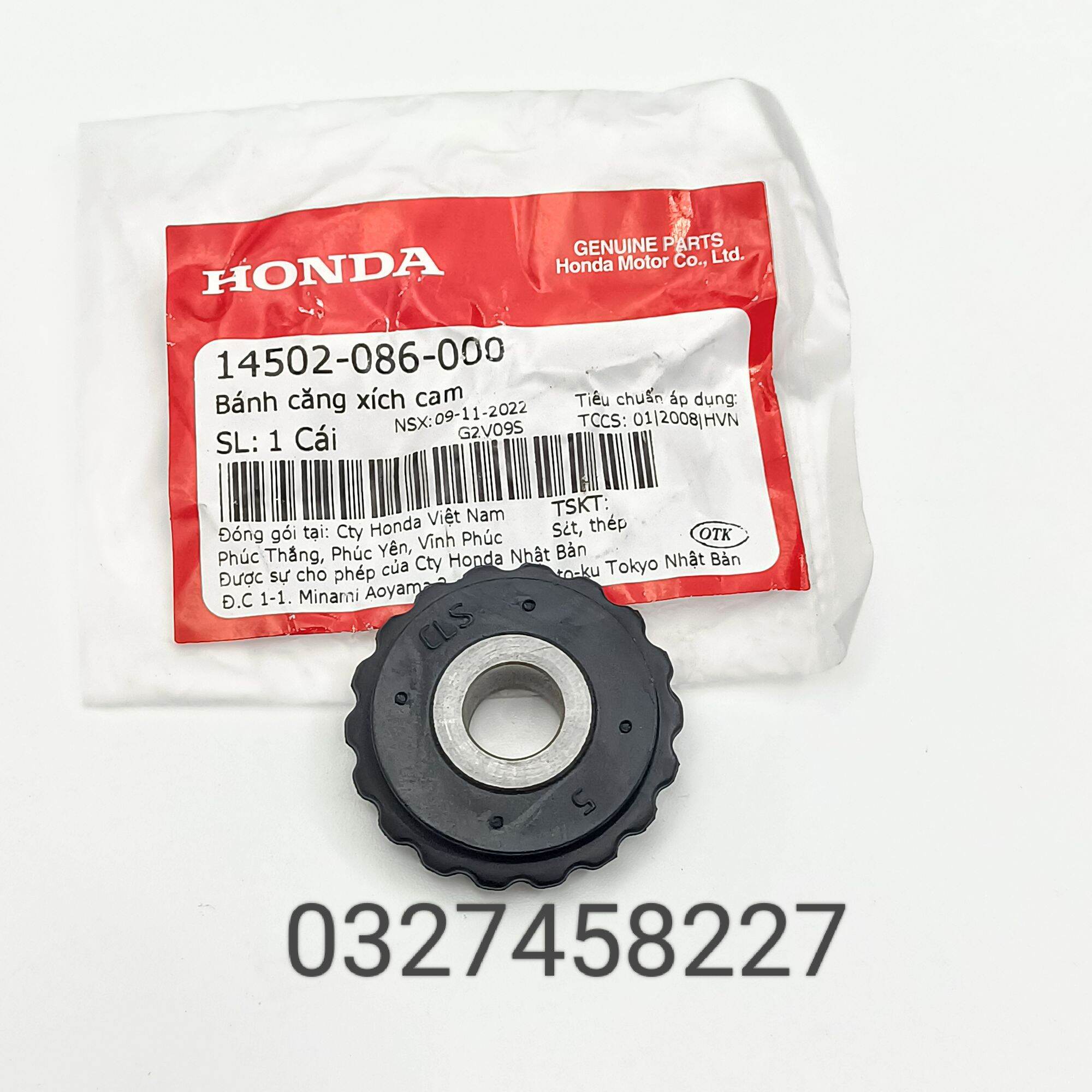 Bánh răng tăng sên, xích cam xe DREAM, WAVE, FUTURE...  zin honda