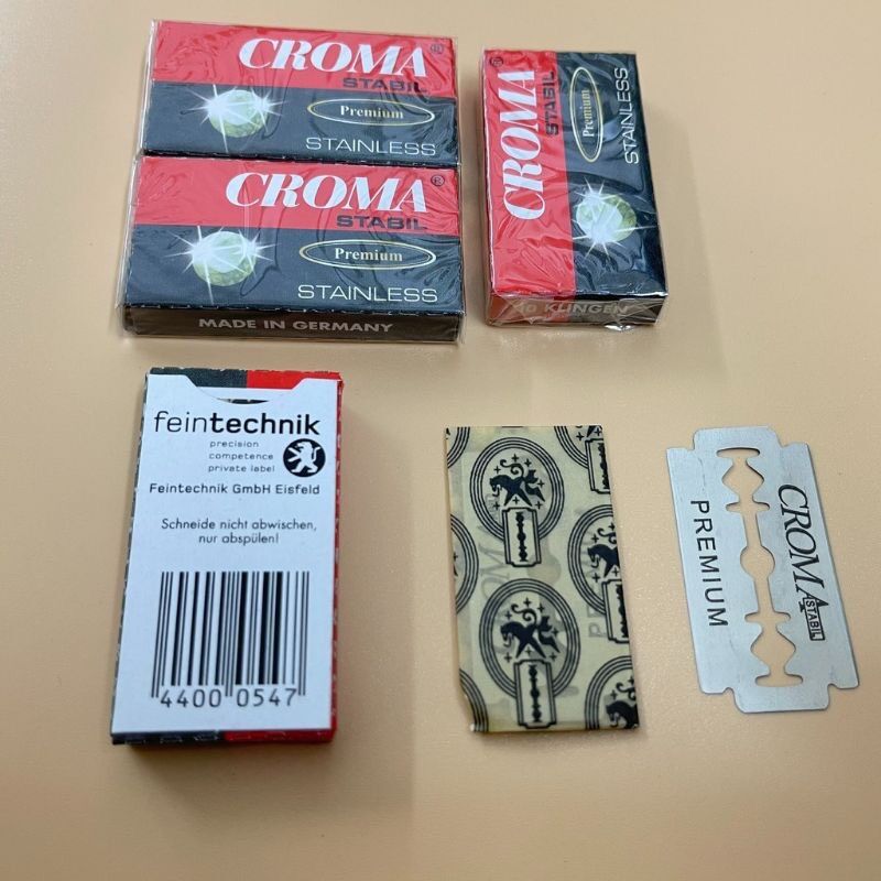 Hộp 200 lưỡi dao lam CROMA Made in GERMANY