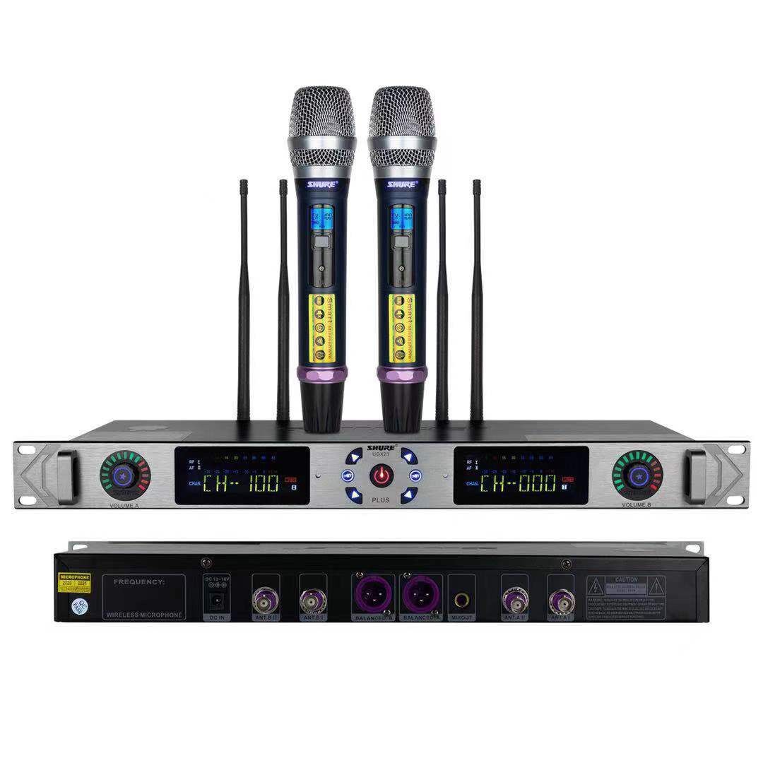Micro shure ugx23 plus - mic không dây hát nhẹ, hút mic, tiếng tròn, tự ngắt - mẫu năm 2022
