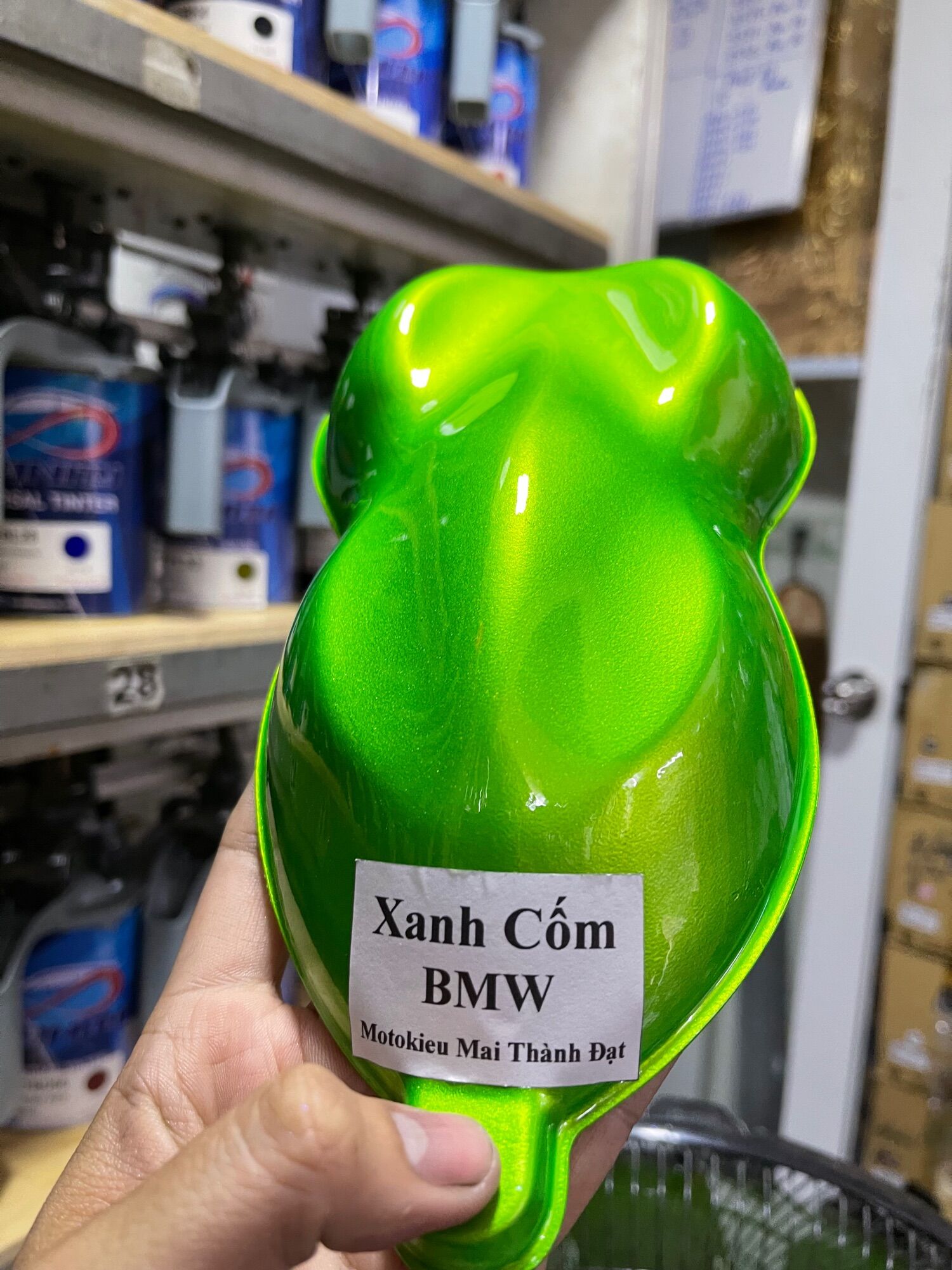 Màu sơn Xanh Cốm BMVV hệ 1K ( Sơn oto xe máy )Maithanhdat