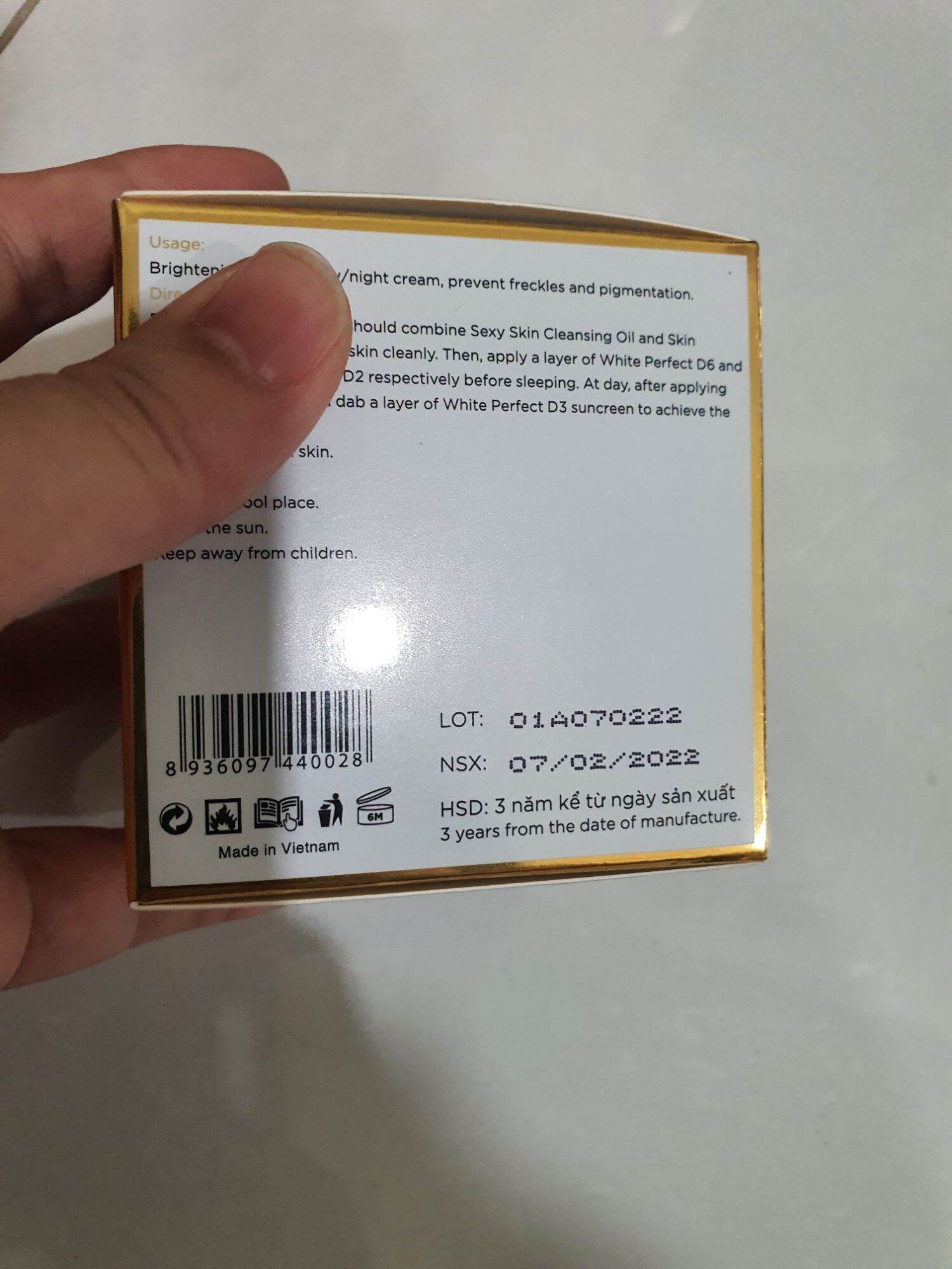 Kem dưỡng da đêm ( CHÍNH HÃNG) TOP WHITE D2
