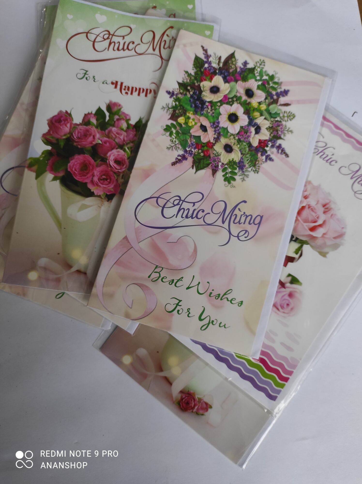 Combo 5 thiệp chúc mừng ngày 8/3, 20/10, 20/11....
