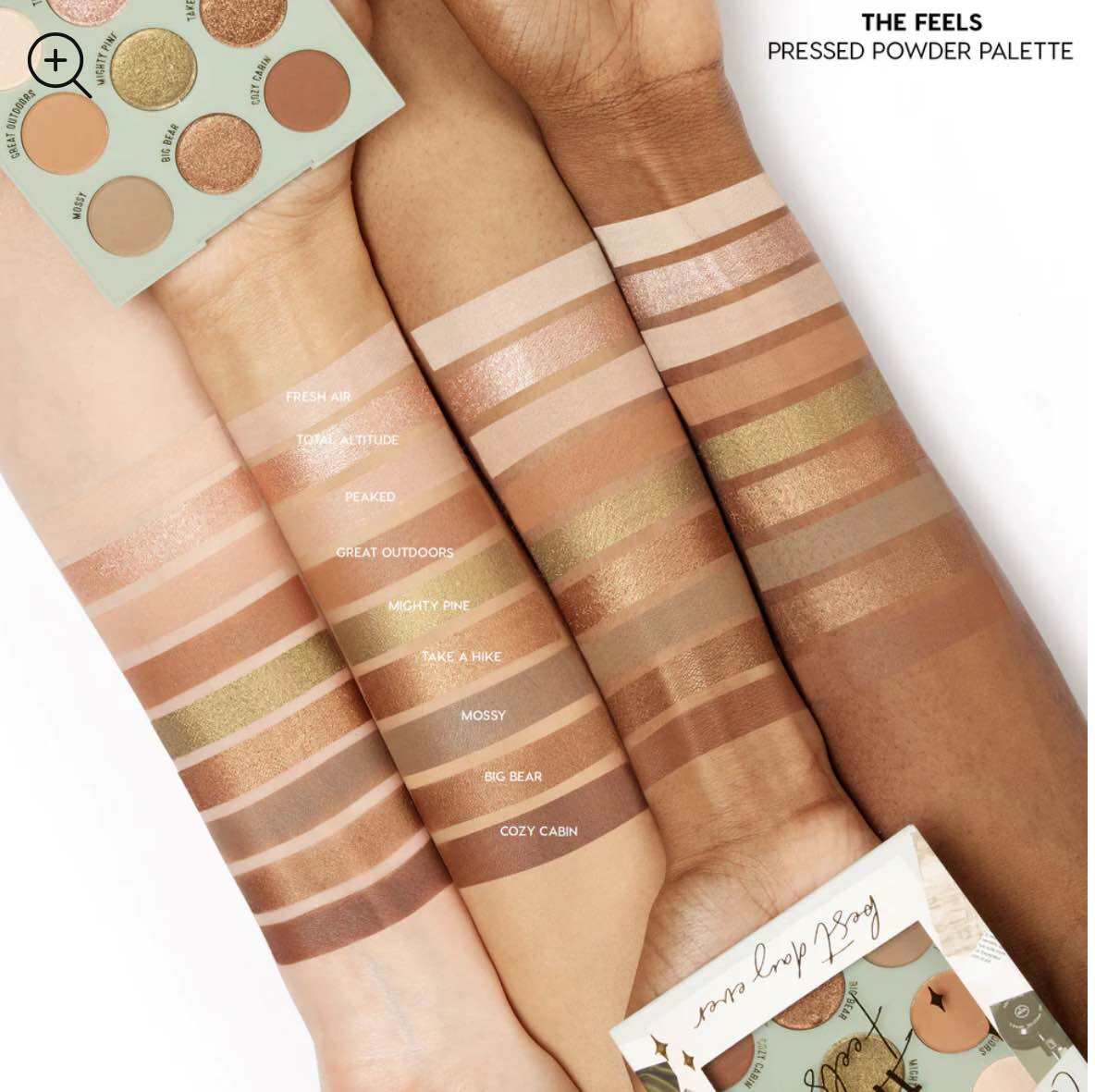 Bảng màu mắt phấn mắt Colourpop the feels eyeshadow palette colourpop colorpop the feels siêu xinh tông nâu cam xanh ấm. 