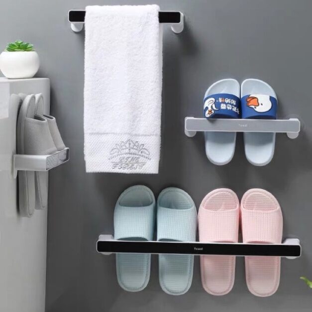 Kệ treo khăn, cài dép đa năng ECOCO