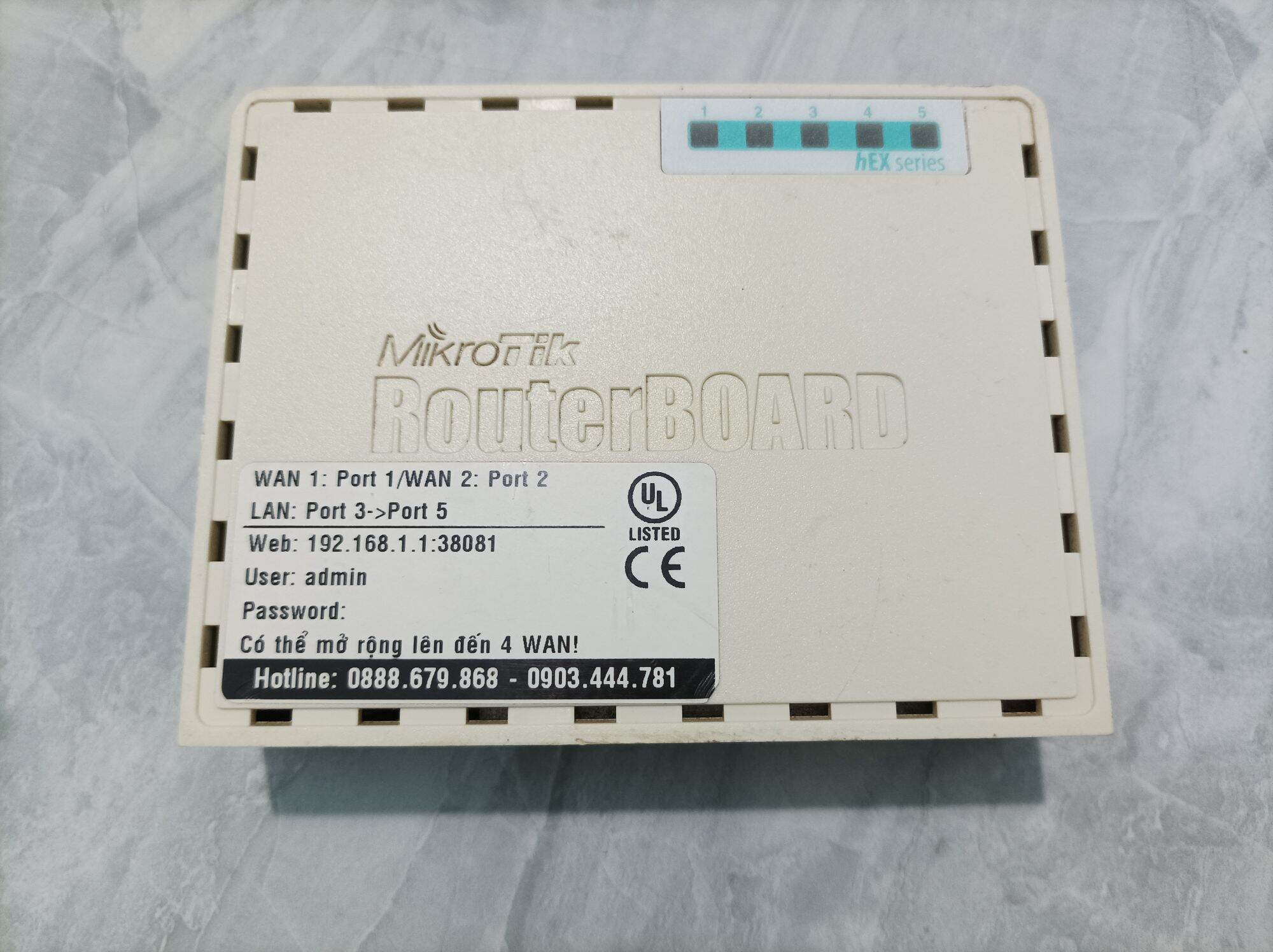 Thiết bị Router Mikrotik RB750Gr3 Hàng chính hãng