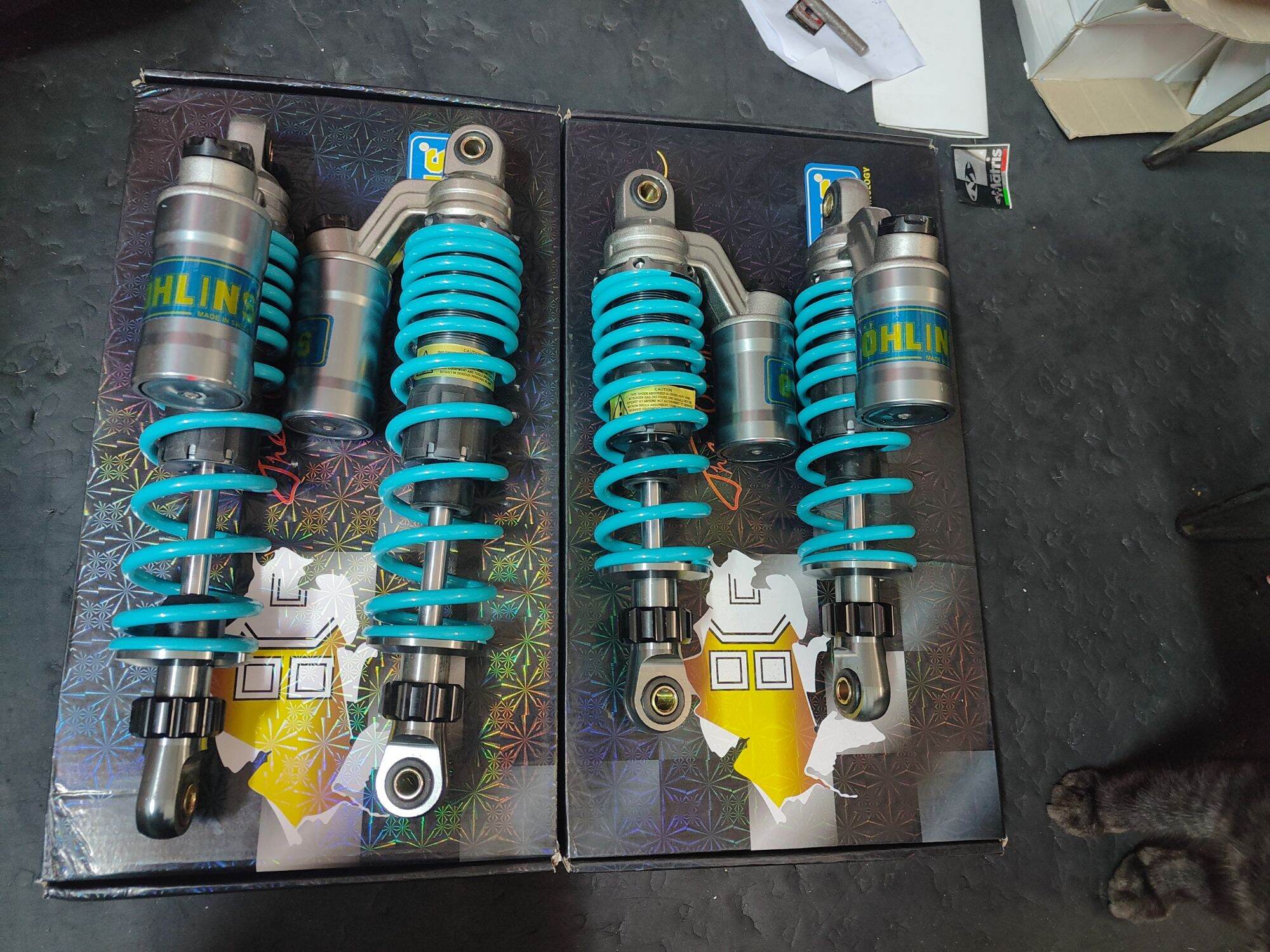 Phuộc Nitron Ohlins bình dầu lắp Sirius Jupiter Taurus Cub 78 Max Dr Wave Rs Win Charly Axelo Caphe Future Blade Suviva...