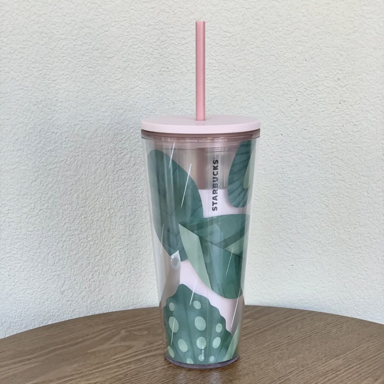 - ly nhựa summer 22 dews on leaves cold cup 20oz