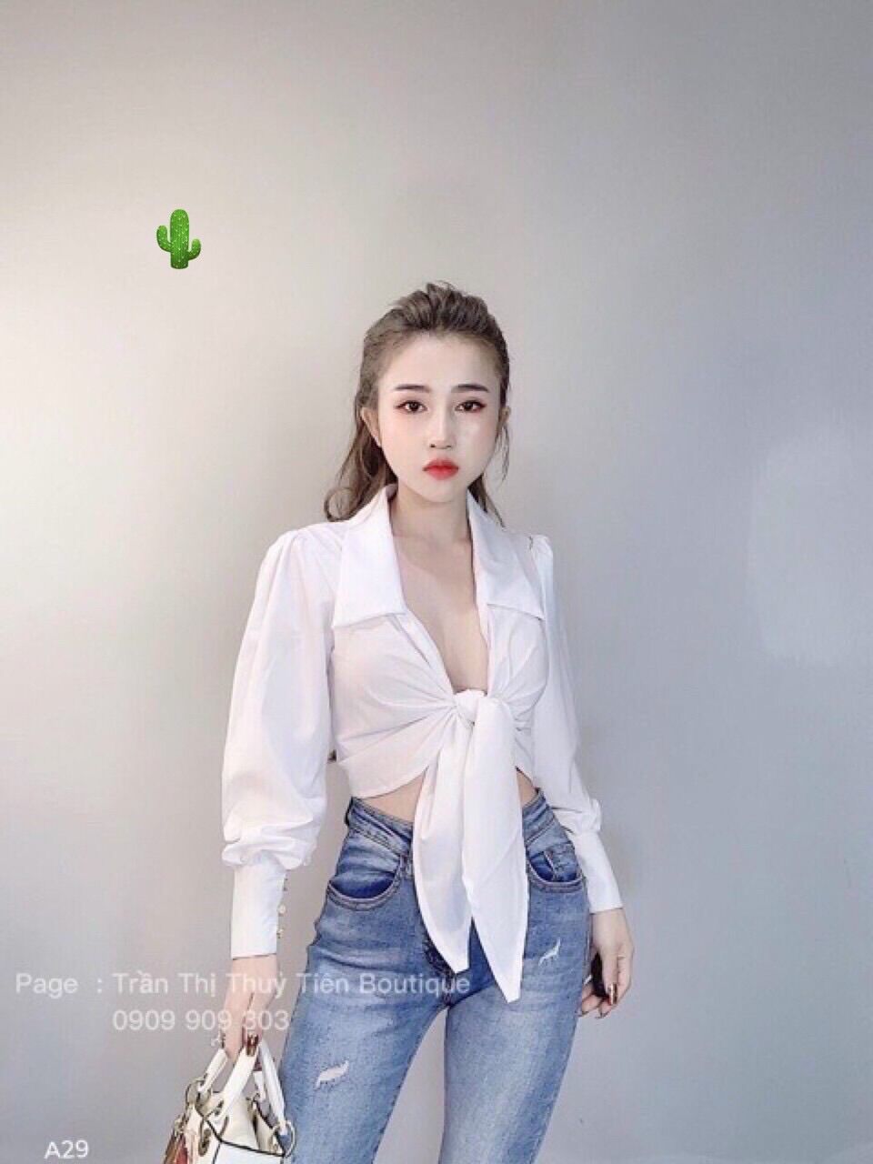[HCM] ÁO KIỂU ÁO SƠ MI CỘT EO CHẤT PHI BÓNG ĐẸP FROM DƯỚI 50KG